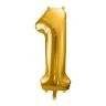 Tal ballon i guld, 1, 86 cm