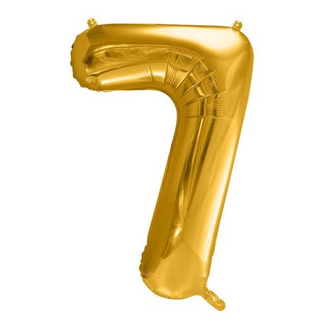 Tal ballon i guld, 7, 86 cm