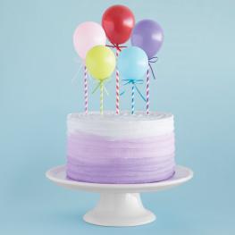 Cake topper, Farverige balloner