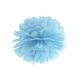 Misty blue papir pompom, 25 cm