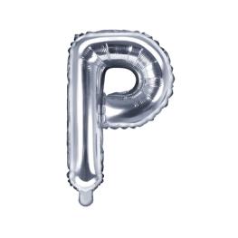 Bogstav Ballon Sølv P 35 cm