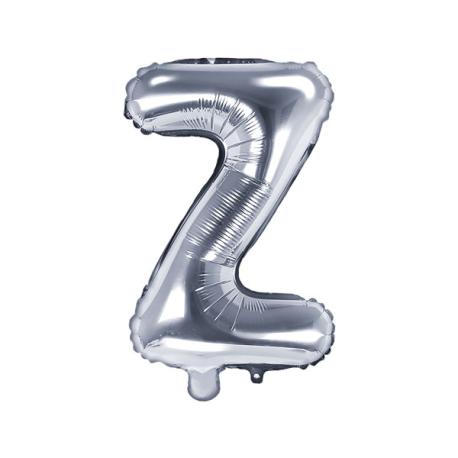 Bogstav ballon Sølv Z 35 cm