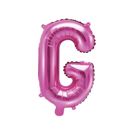 Bogstav Ballon Pink G 35 cm