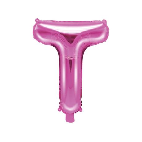 Bogstav Ballon Pink T 35 cm 