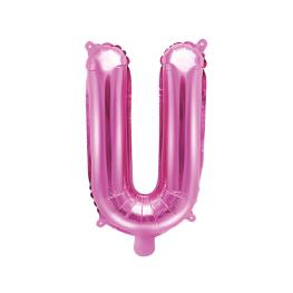 Bogstav Ballon Pink U 35 cm