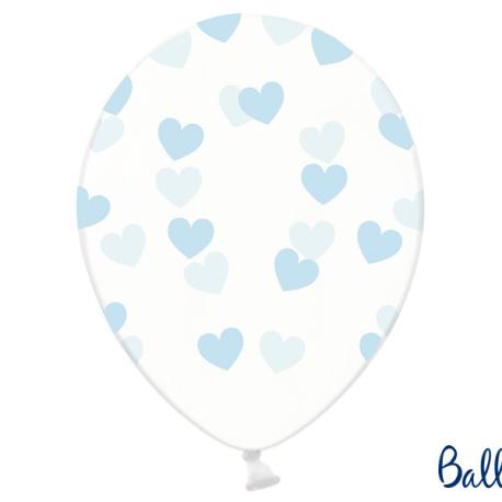 Balloner med blå hjerter