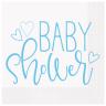 Baby shower servietter i lyseblå