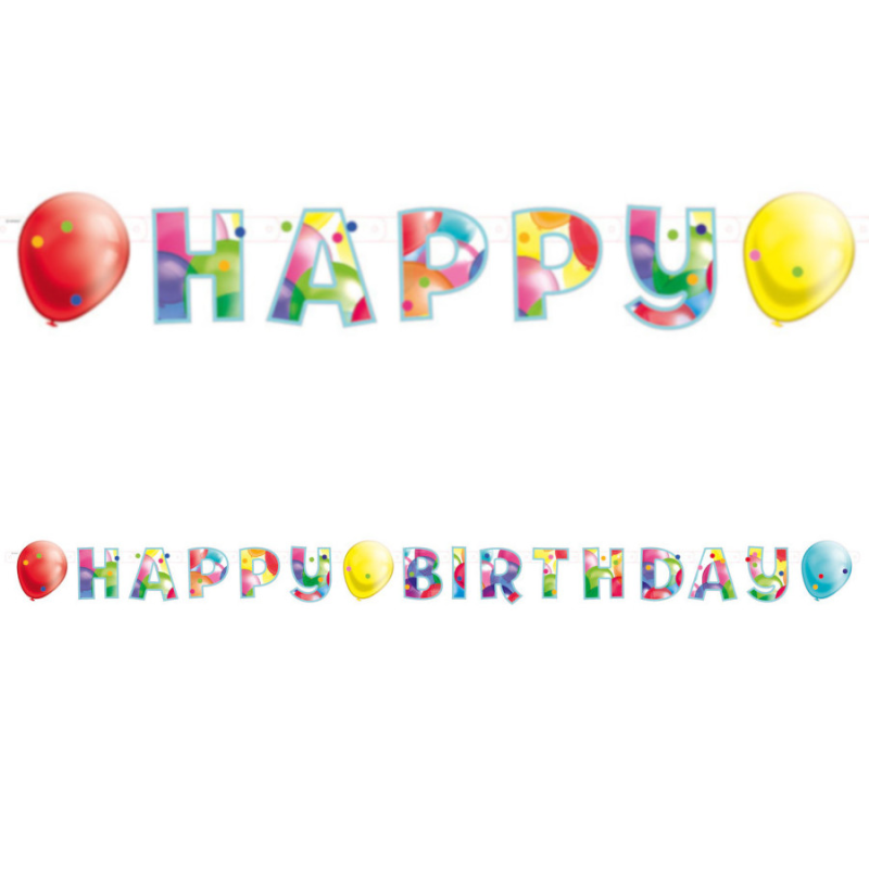 Billede af Fødselsdagsguirlande med balloner