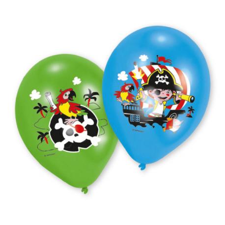 Pirat fødselsdag, 6 balloner
