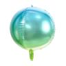 Folie ballon med blå og grønne nuancer