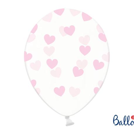 Ballon med lyserøde hjerter