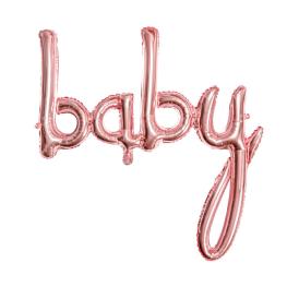 BABY folie ballon rosegold