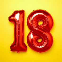 18 år Fødselsdag