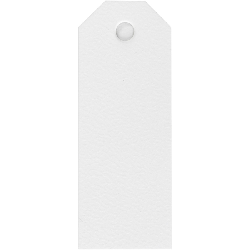Manilamærker, str. 3x8 cm, 220 g, hvid, 20 stk./ 1 pk.