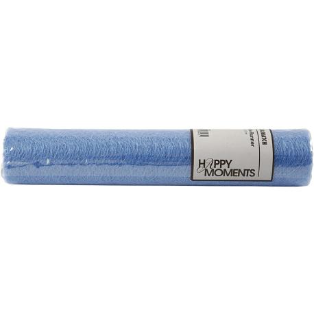 Blå Bordløber 30 cm x 10 m Polyester i indpakning