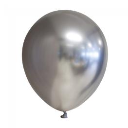 Sølv Ballon Metallisk 30 cm 10 stk.