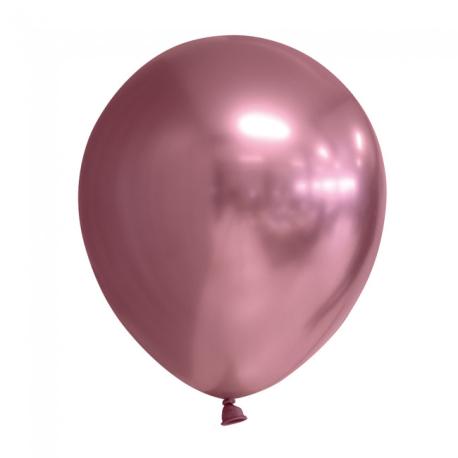 Pink Ballon Metallisk 30 cm 10 stk.