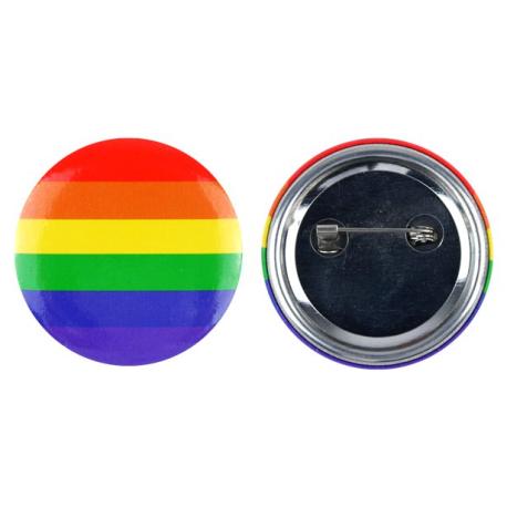 Pride / Regnbue Badge Rund 4 cm