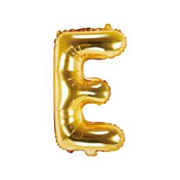 Bogstav Ballon Guld E 35 cm