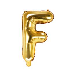 Bogstav Ballon Guld F 35 cm