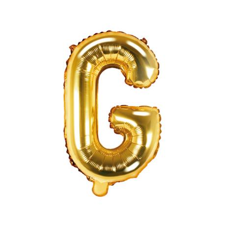 Bogstav Ballon Guld G 35 cm