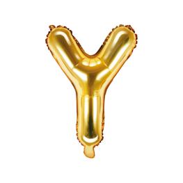 Bogstav Ballon Guld Y 35 cm