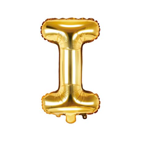 Bogstav Ballon Guld I 35 cm 
