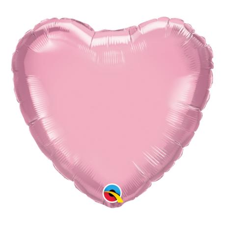 Lyserød Hjerte Ballon Folie