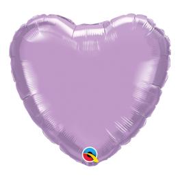 Lavendel Hjerte Ballon Folie