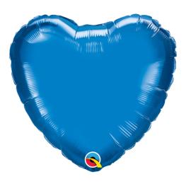 Blå Hjerte Ballon Folie