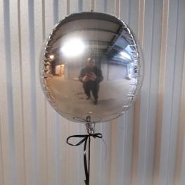 Sølv Globe Ballon