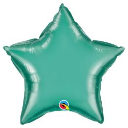 Grøn Chrome Stjerne Ballon Folie 