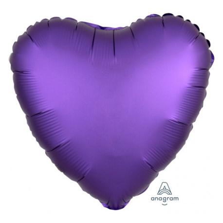 Lilla Hjerte Ballon Satin