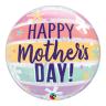 Happy Mothers Day Ballon med Striber