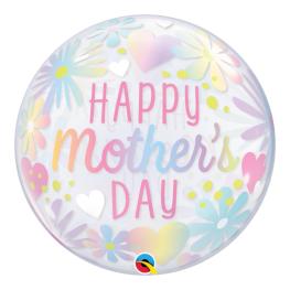 Happy Mothers Day Ballon med Blomster