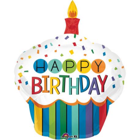 Happy Birthday Cupcake Ballon