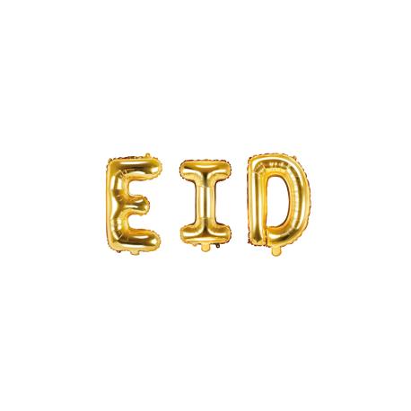 EID Bogstav Balloner Guld