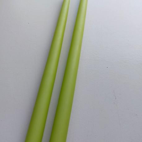 Limegrønne Stearinlys | 2 Stk. 