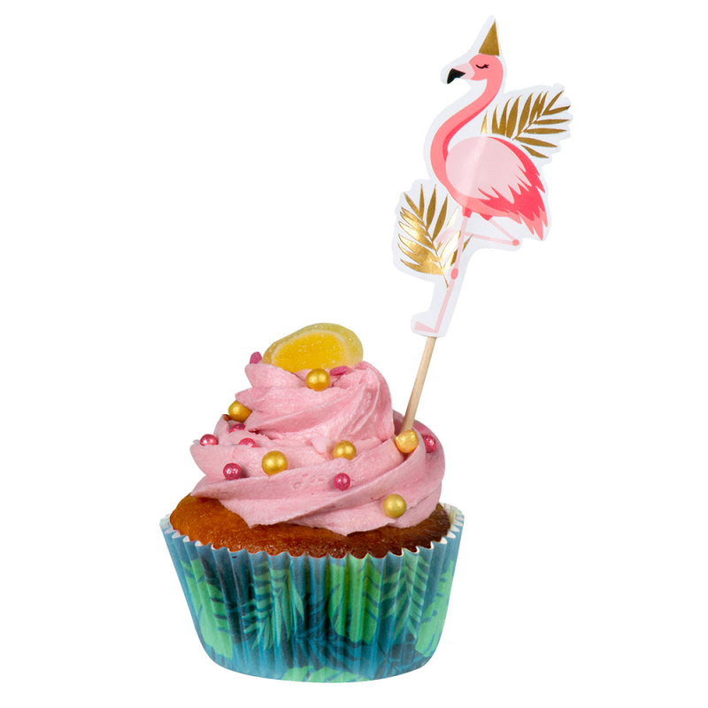 Billede af Flamingo Cupcake Form | 50 stk.