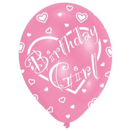 Fødselsdagsballon med teksten Birthday Girl