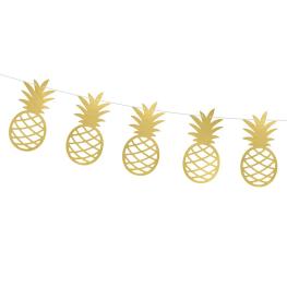 Hawaii fest, Guirlande med ananas, 2 meter