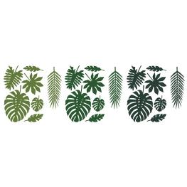 Hawaii fest, Borddekoration med tropiske blade