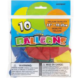 10 assorterede balloner