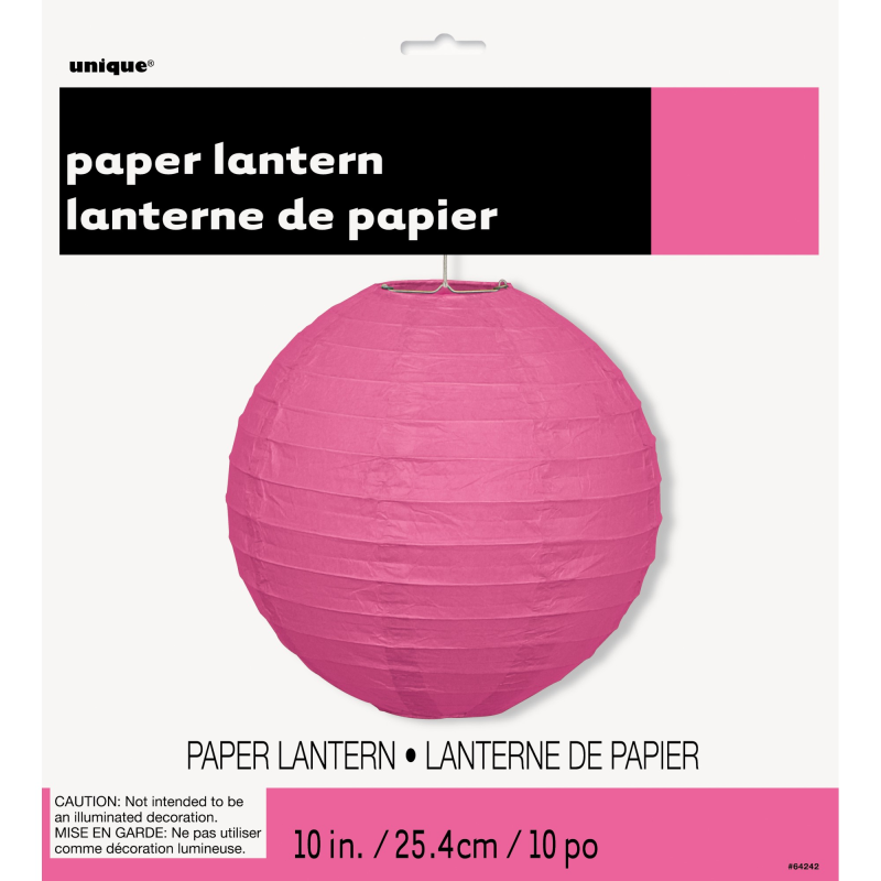 Billede af Rispapirlampe, 25 cm, Pink