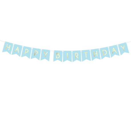 Blå fødselsdagsguirlande