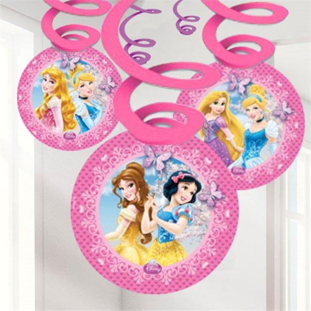 Disney Prinsesser Fødselsdag | Flotte swirls med disney prinsesser